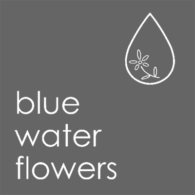 blue water flowers